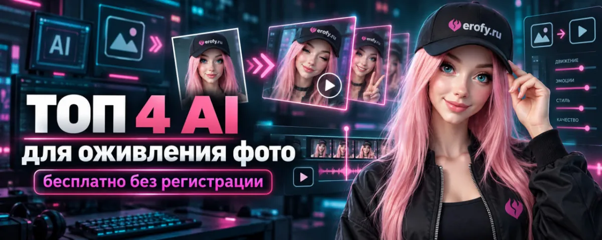 ТОП 4 AI для оживления фото 18+ бесплатно без регистрации