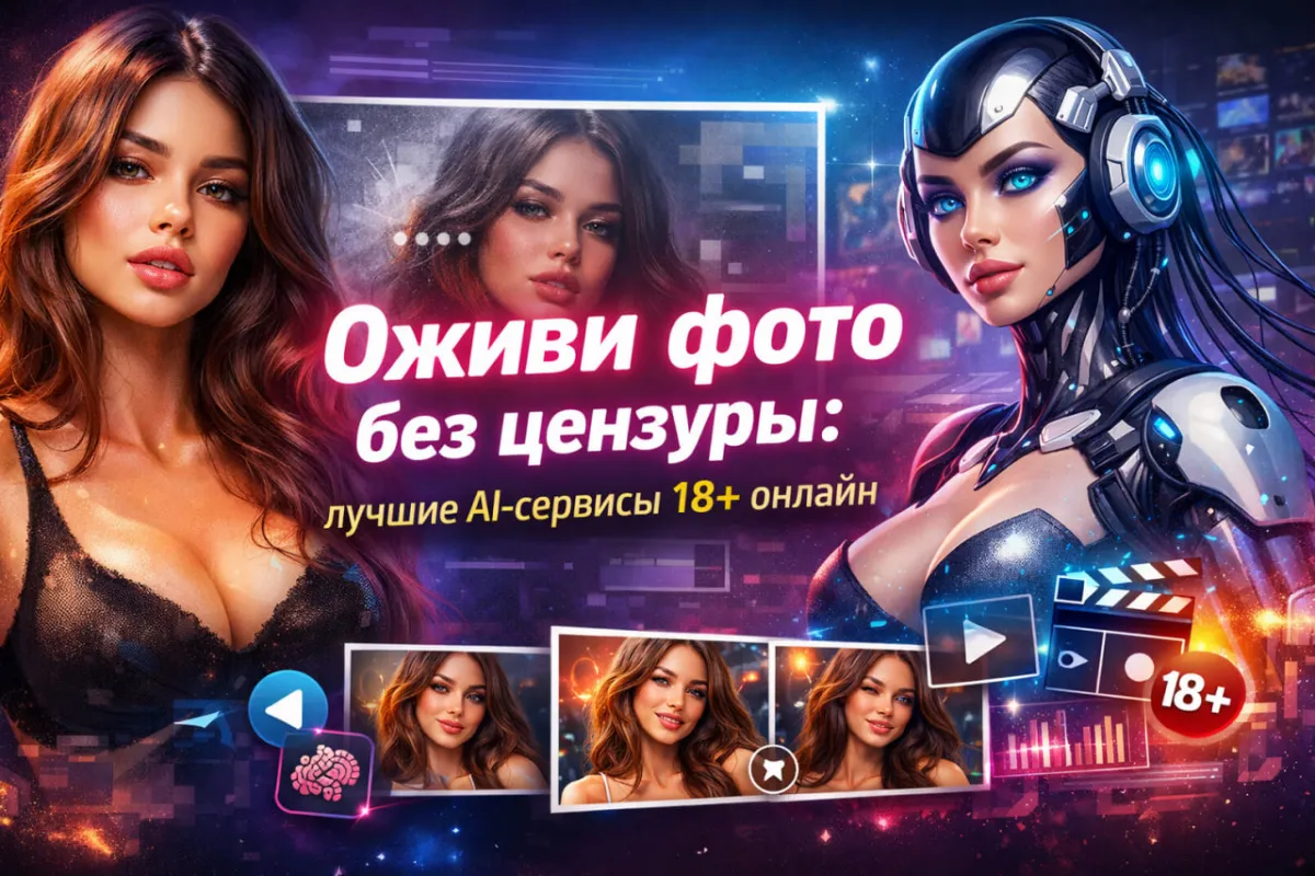 Оживи фото без цензуры: лучшие AI-сервисы 18+ онлайн