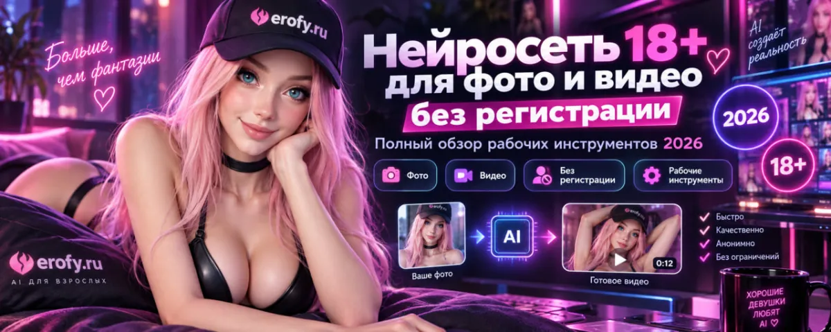 Нейросеть 18+ для фото и видео без регистрации — 2026