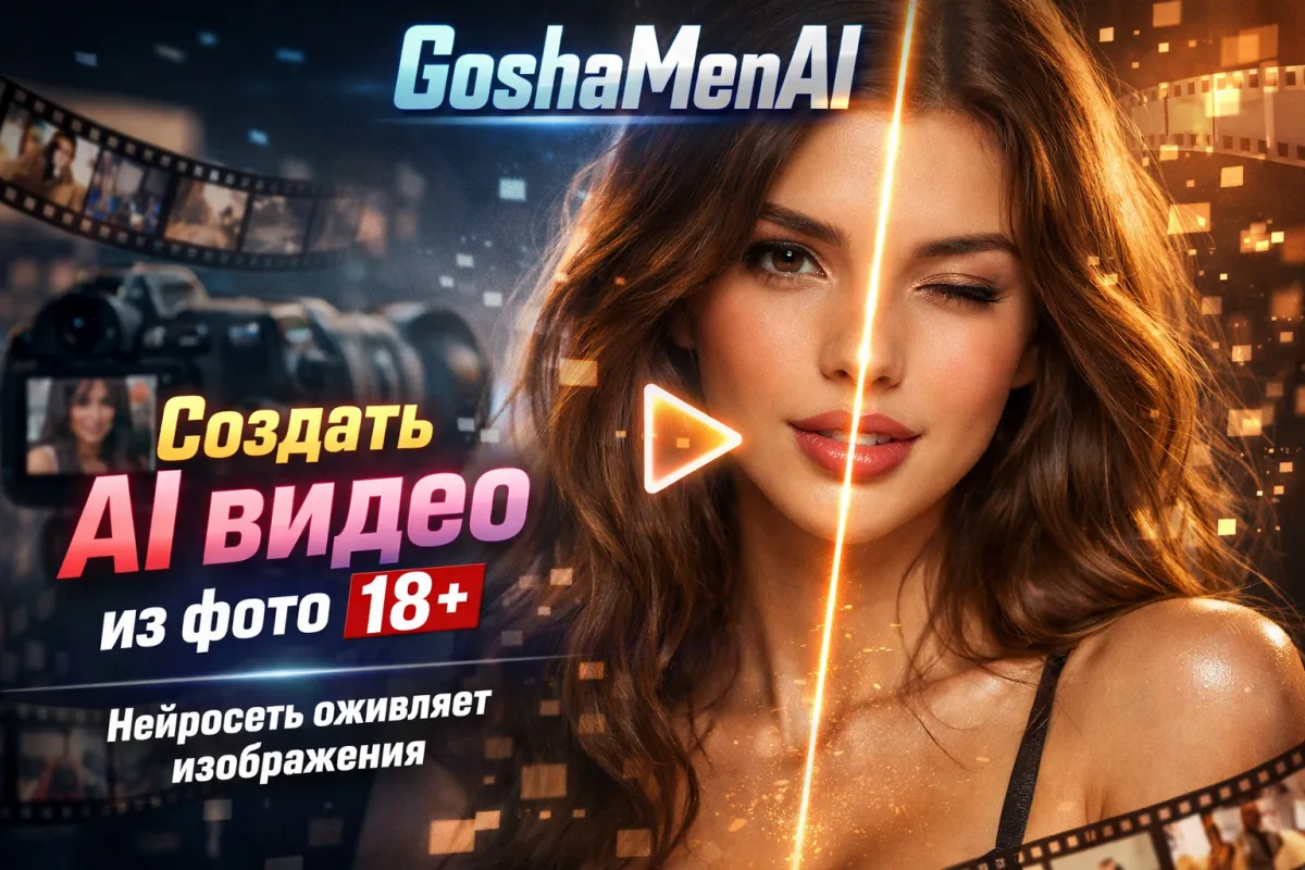 GoshaMenAI — Создать AI видео из фото 18+ — нейросеть оживляет изображения