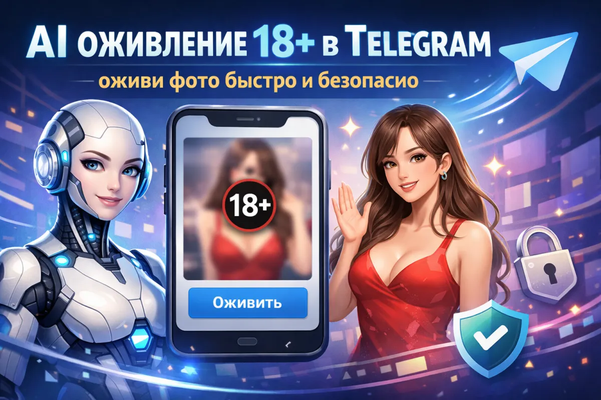 AI оживление 18+ в Telegram — оживи фото с нейросетью и без цензуры